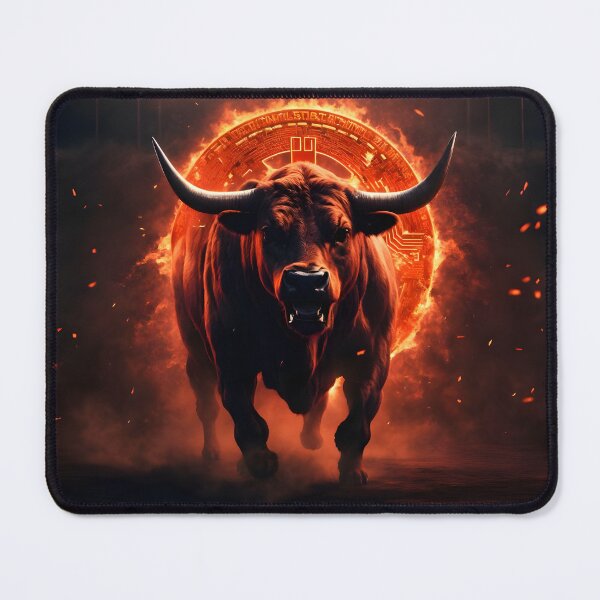 Item preview, The Bitcoin raging bull designed and sold by Cryptoquack.