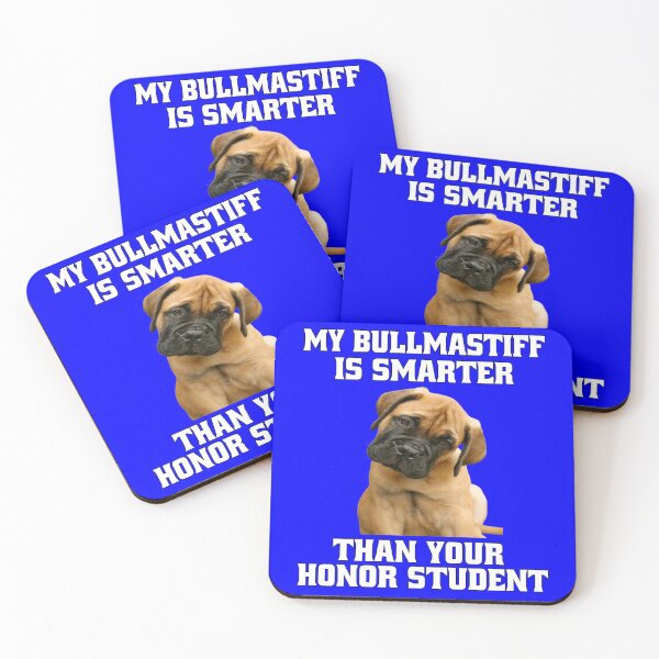 Artikelvorschau, Bullmastiff-Hundebesitzer Mein Bullmastiff ist schlauer als Ihr Ehrenschüler entworfen und verkauft von fantasticdesign.