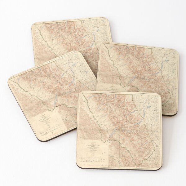 Item preview, Old Glacier National Park Map (1927) Vintage Montana Natural Reserve Atlas designed and sold by BravuraMedia.