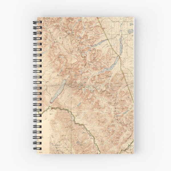 Item preview, Old Glacier National Park Map (1927) Vintage Montana Natural Reserve Atlas designed and sold by BravuraMedia.