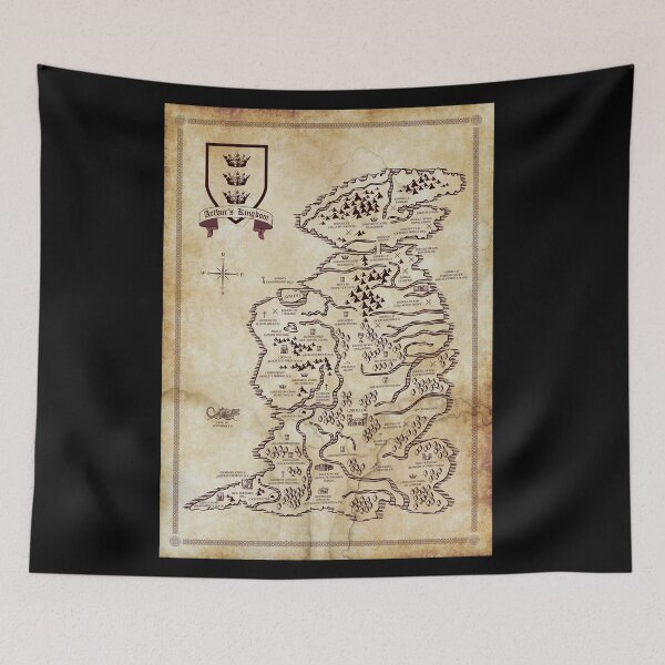 Item preview, Map of King Arthur's Britain designed and sold by moviemaniacs.