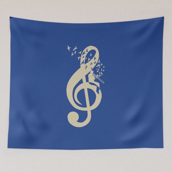 Item preview, Treble Clef - Music Trombone - Vintage designed and sold by barmalisiRTB.