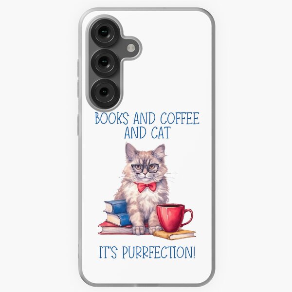Item preview, Books And Coffee And Cat designed and sold by Grafstan.