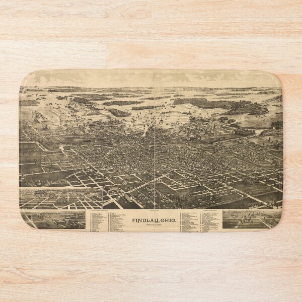 Item preview, Findlay, Ohio (1889) designed and sold by allhistory.
