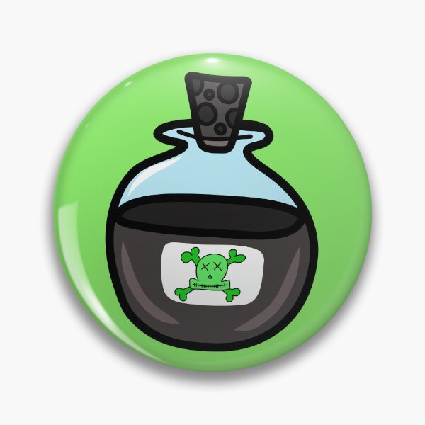 Item preview, Spooky Witchy Poisonous Green Potion Bottle Cartoon, made by EndlessEmporium designed and sold by EndlessEmporium.