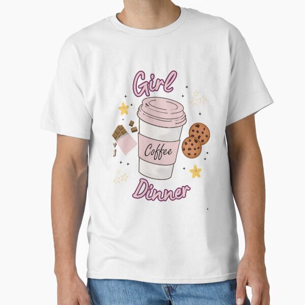 Vista previa del artículo con la obra «Chica cena chica cena camisa chica almuerzo camisa divertida para su regalo para ella», diseñado y vendido por DreamStore360.