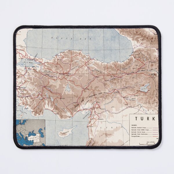 Item preview, Vintage Map of Turkey (1949) designed and sold by BravuraMedia.