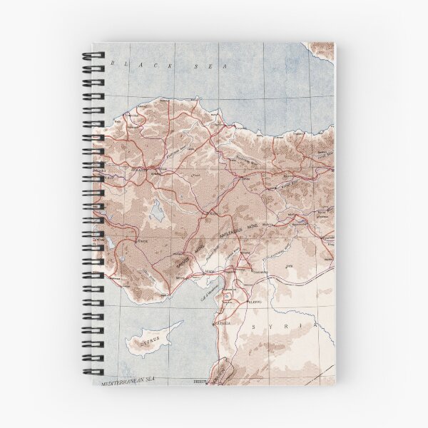 Item preview, Vintage Map of Turkey (1949) designed and sold by BravuraMedia.