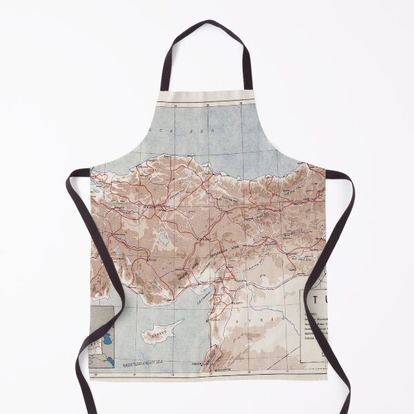 Item preview, Vintage Map of Turkey (1949) designed and sold by BravuraMedia.