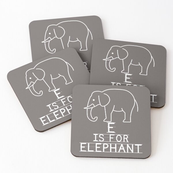 Item preview, E Is For Elephant designed and sold by SunfullyYours.