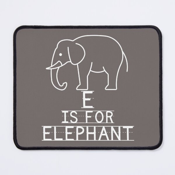 Item preview, E Is For Elephant designed and sold by SunfullyYours.