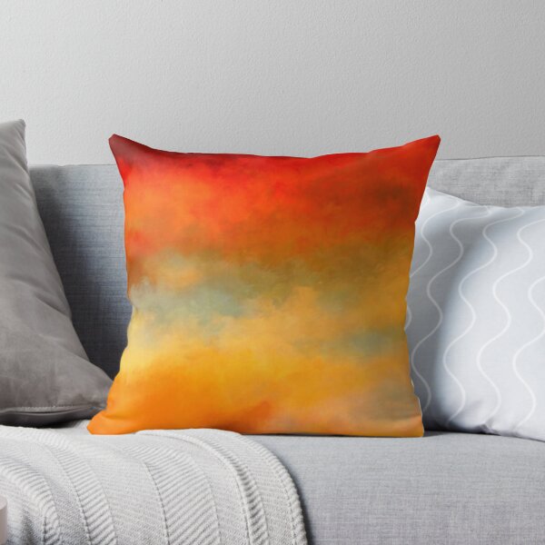Sunset Colors Throw Pillow Throw Pillow