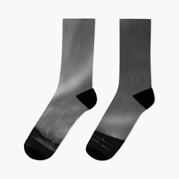Item preview, Walking lights. Aurora borealis September 2023 7 bw designed and sold by Jouko Lehto Photography.
