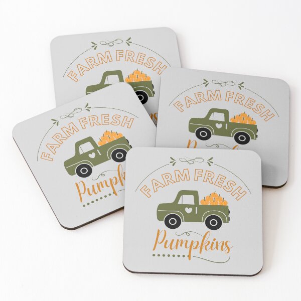 Item preview, Green and Orange Fall Pumpkin Truck  designed and sold by Cozy-Home10.