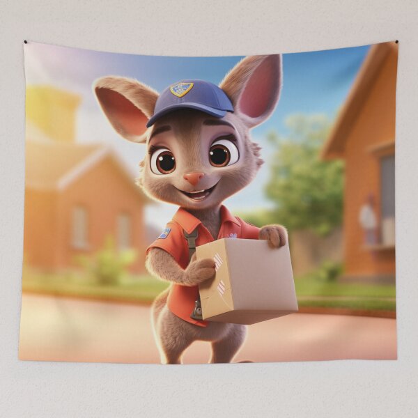 Item preview, Kangaroo Postal Worker designed and sold by CreativeShed.