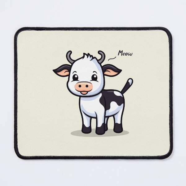 Item preview, Confused Cow Meowing designed and sold by MadSwellDesigns.