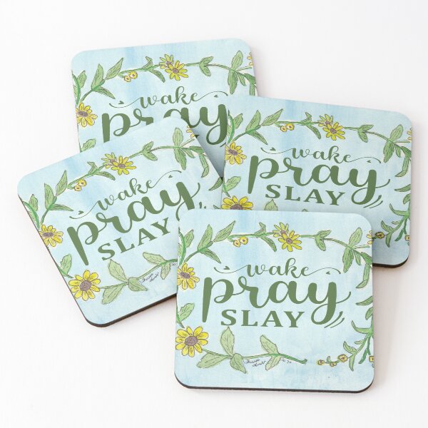 Item preview, Black Eyed Susan Wake Pray Slay designed and sold by Theresa Welham.