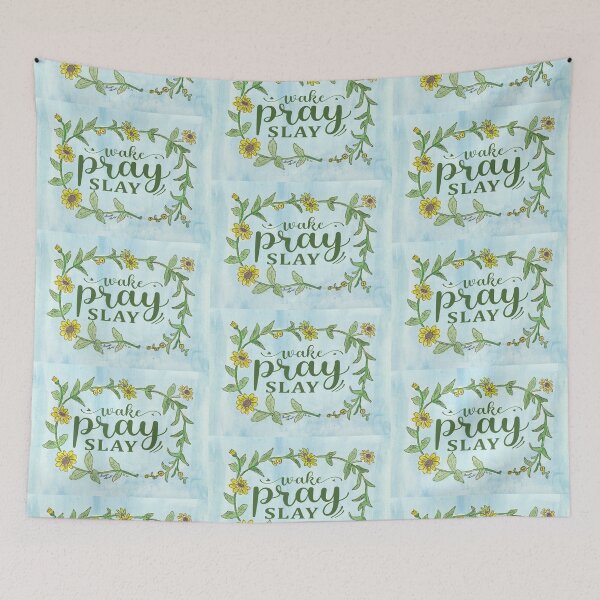 Item preview, Black Eyed Susan Wake Pray Slay designed and sold by Theresa Welham.