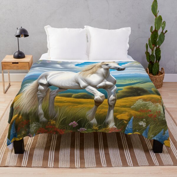 Item preview, A Graceful White Horse designed and sold by deepakrode7.