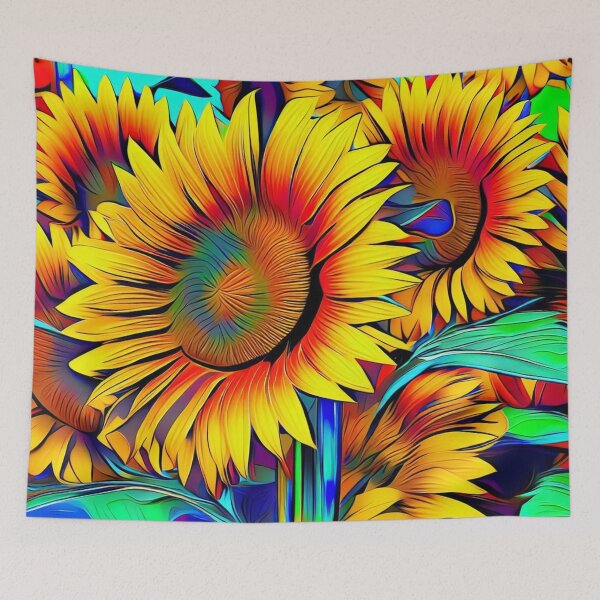Item preview, Sunflowers 3 designed and sold by blackwhiteblue.