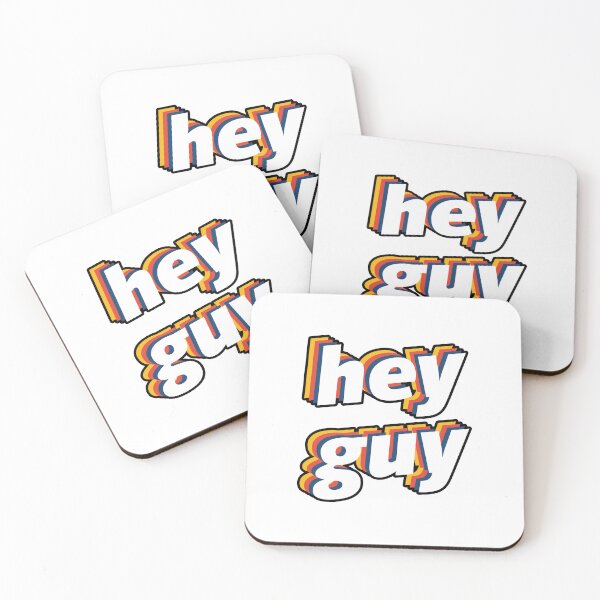 Item preview, drew gooden merch hey guy stacked logo designed and sold by mechova-jehla.