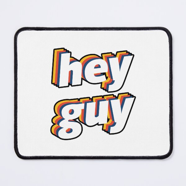 Item preview, drew gooden merch hey guy stacked logo designed and sold by mechova-jehla.