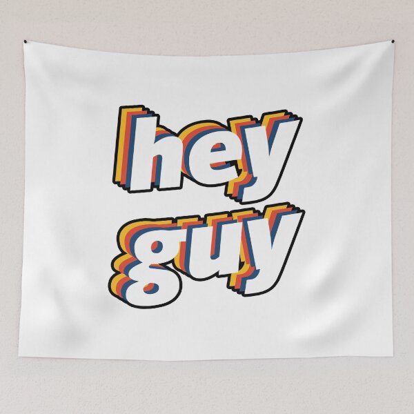 Item preview, drew gooden merch hey guy stacked logo designed and sold by mechova-jehla.