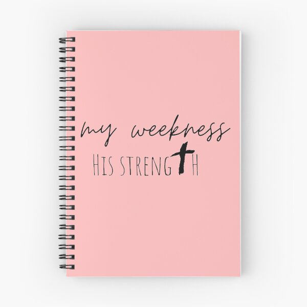 Item preview, My weakness His strength with cross black and white  designed and sold by Crazy-art-land.