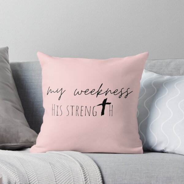 Item preview, My weakness His strength with cross black and white  designed and sold by Crazy-art-land.