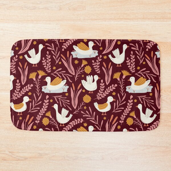Item preview, Duck lake in maroon designed and sold by Illustrated by Nat.