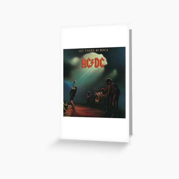 Personalised ACDC Card Birthday or Christmas - Dad Son Rocker Mum Xmas ac/dc