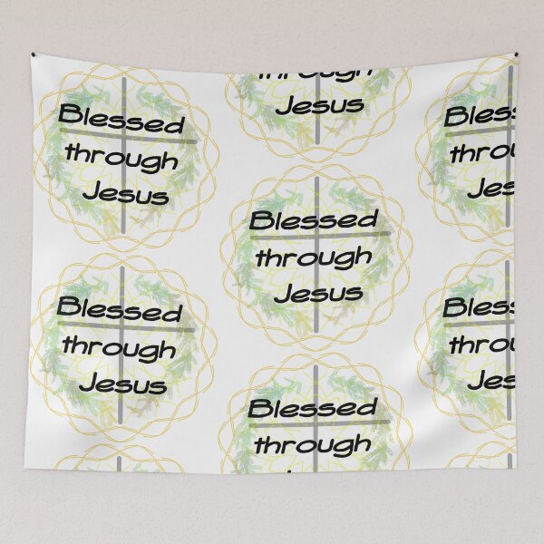 Item preview, Blessed Through Jesus designed and sold by lillyaura-art.