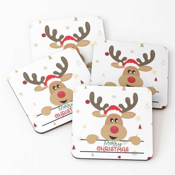 Item preview, Christmas with Reindeer designed and sold by FunPrintCraft.