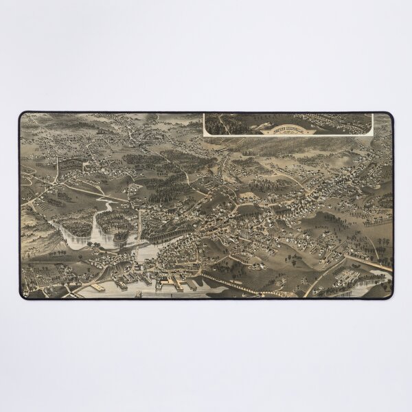 Item preview, Vintage Map of Hingham MA (1885) designed and sold by BravuraMedia.