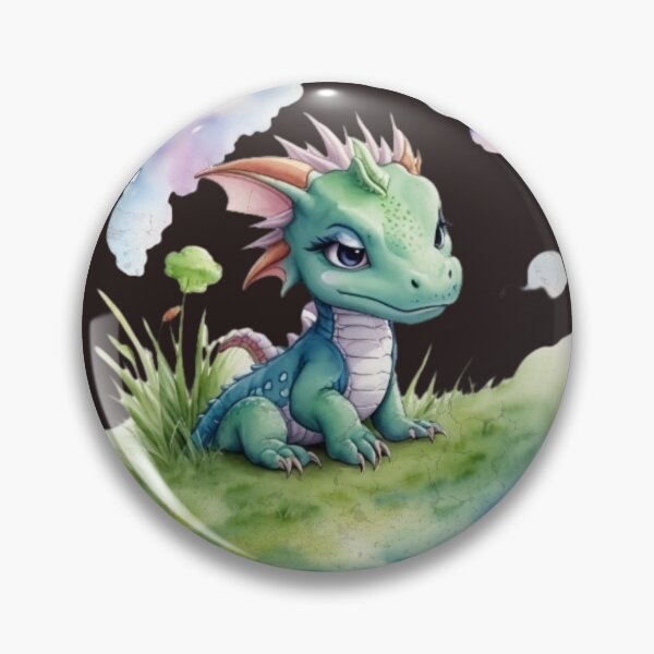 Artikelvorschau, Baby-Drachen-Aquarell-Design entworfen und verkauft von Wolfheartart.
