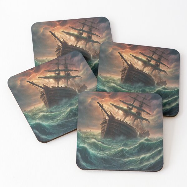 Item preview, Pirate ship in the storm designed and sold by Talpha.