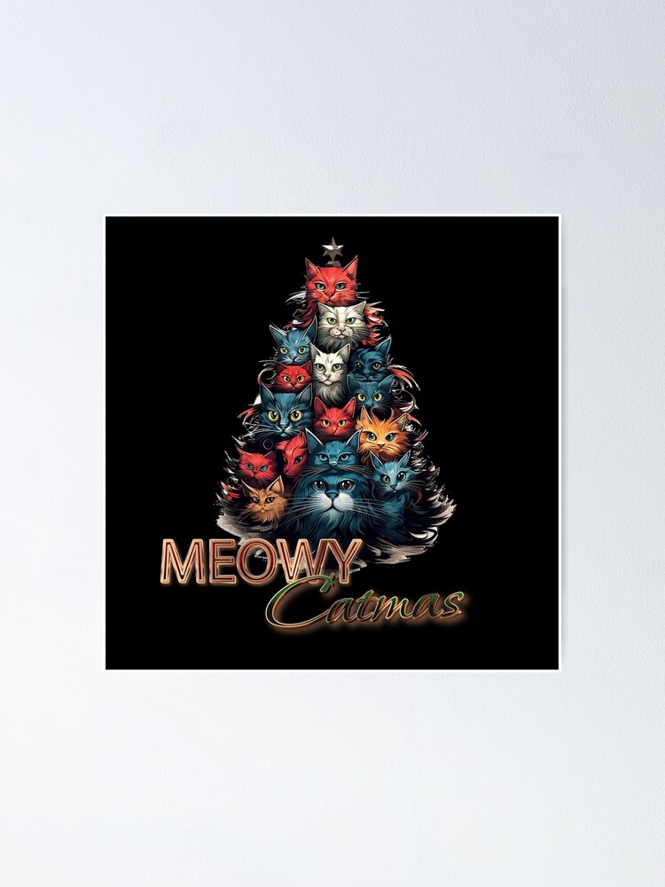 Merry Catmas Christmas Cat Tree Funny Meowy Catmas Shirt Merry Catmas Christmas Cat Tree Funny Meowy Catmas Shirt