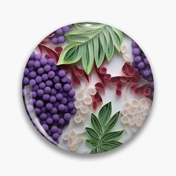Artikelvorschau, Weinreben-Ernte – 3D-Papierkunst – violette und seltsame Blätter entworfen und verkauft von JoanNinjaHen.