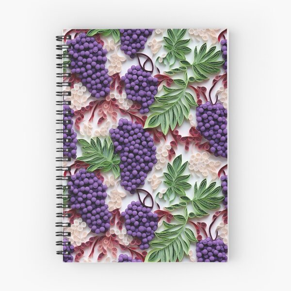 Item preview, Grape Vines Harvest - 3D Paper Art - Violet and Strange Leaves designed and sold by JoanNinjaHen.