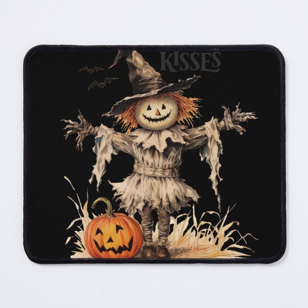 Item preview, Scarecrow Kisses Harvest Wishes, vintage style designed and sold by Sunmoonlove.