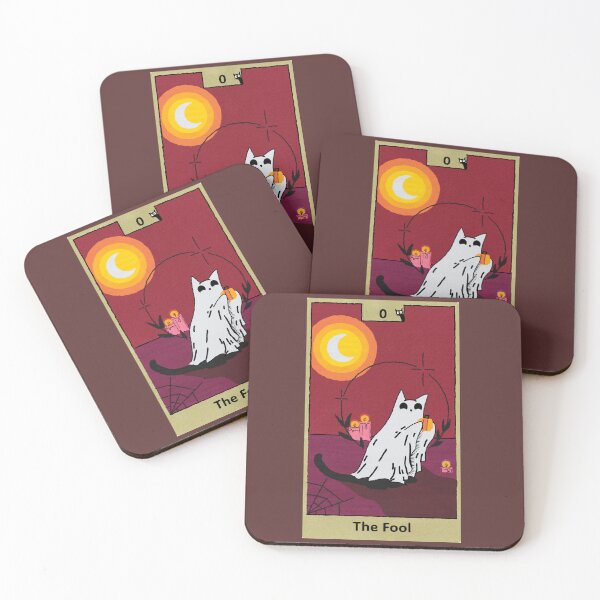 Item preview, The Fool Tarot: Cat Ghosty designed and sold by vgreen3.