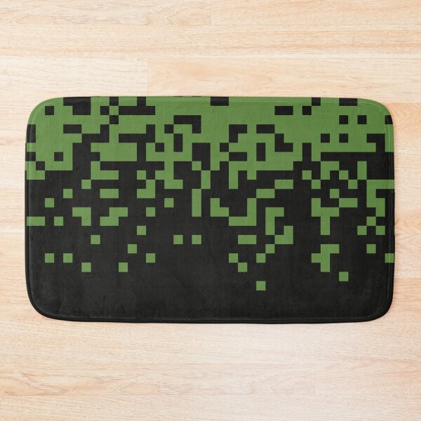 Item preview, Moss And Fern // Vintage Retro Nature Glitch 1980s Geometric Botanical Cluster Pattern 8bit Pixel Art designed and sold by mixedpixels.
