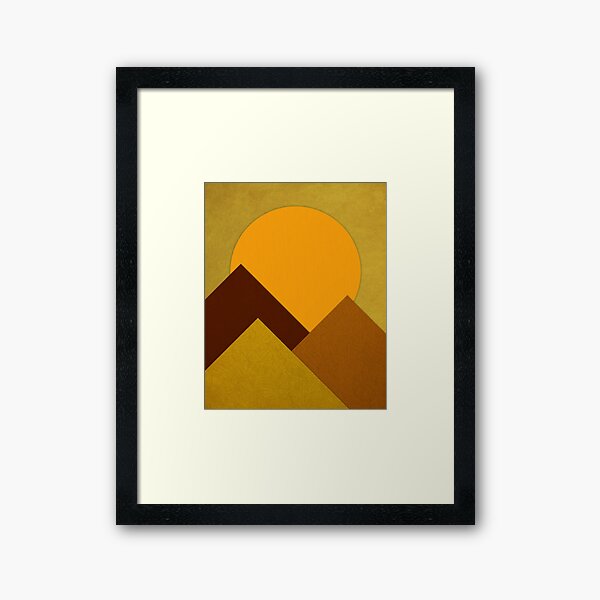 Item preview, Mountain Horizon And Golden Sun Landscape designed and sold by art-by-el-sid.