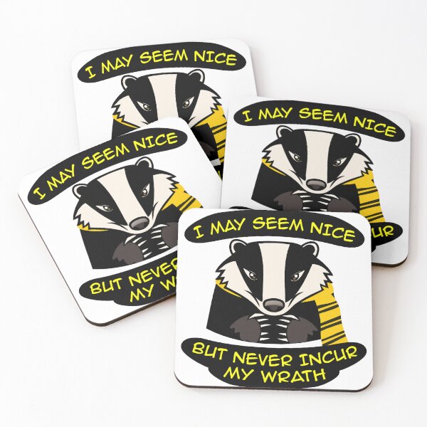 Item preview, magic school badger sez: I may seem nice but never incur my wrath designed and sold by emergencystop.
