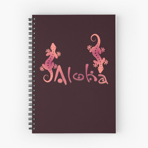 Item preview, Cute Hawaiian Aloha and Gecko Graphic designed and sold by J Marielle Designs.
