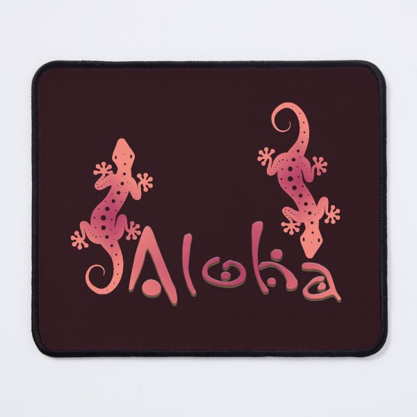 Item preview, Cute Hawaiian Aloha and Gecko Graphic designed and sold by J Marielle Designs.