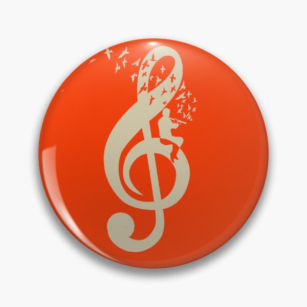 Item preview, Treble Clef -  Music Flute - Vintage designed and sold by barmalisiRTB.