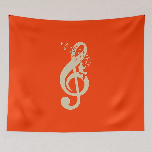 Item preview, Treble Clef -  Music Flute - Vintage designed and sold by barmalisiRTB.