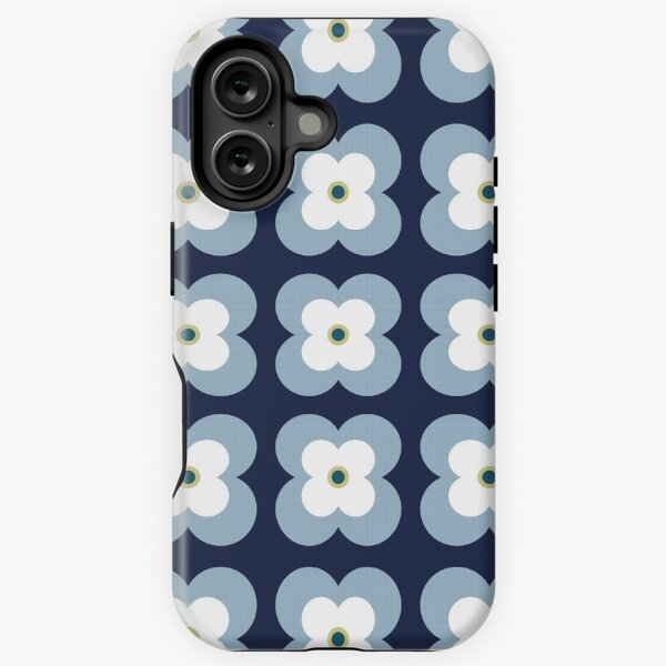Item preview, Mod Blossoms - Navy and French Blue designed and sold by Daisy Beatrice.