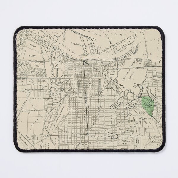 Item preview, Vintage Map of Savannah GA (1923) designed and sold by BravuraMedia.